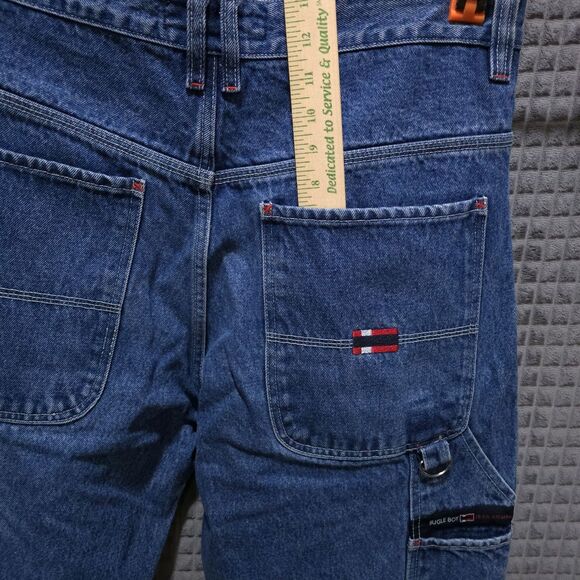 VTG BugleBoy 77 Jeans 36x32 Mens 90s Carpenter Relaxed Wide Leg Bootcut Workwear - Picture 11 of 16